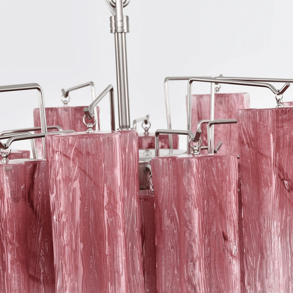 Rosata Murano Pink Glass Chandelier