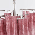 Rosata Murano Pink Glass Chandelier