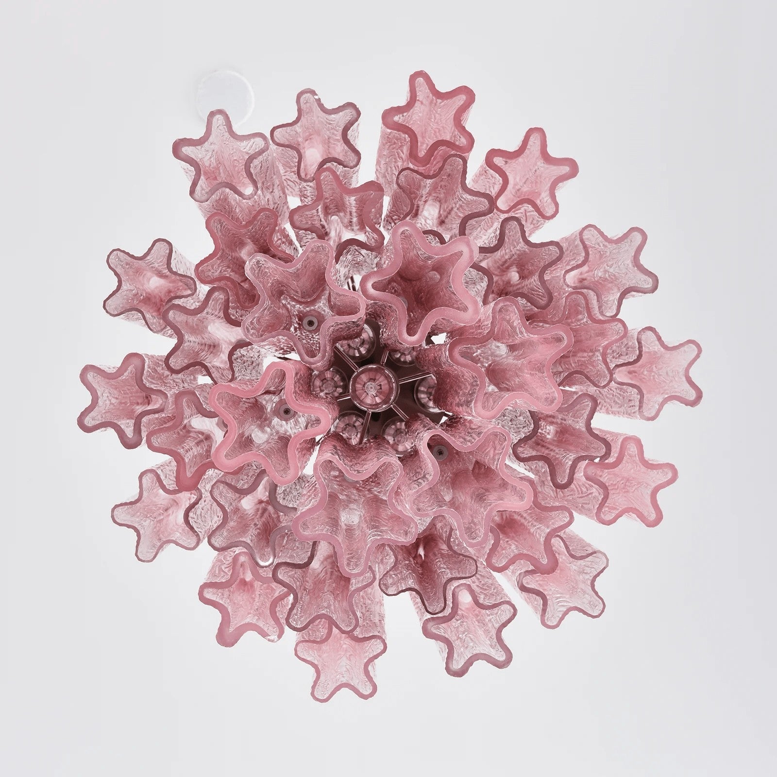 Rosata Murano Pink Glass Chandelier