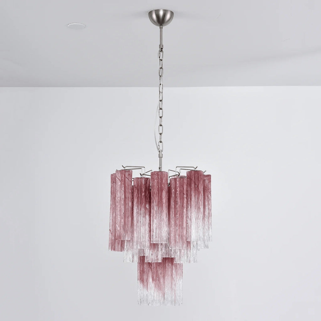 Rosata Murano Pink Glass Chandelier