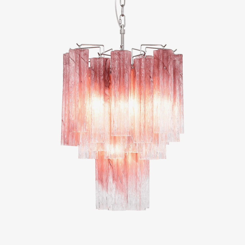 Rosata Murano Pink Glass Chandelier