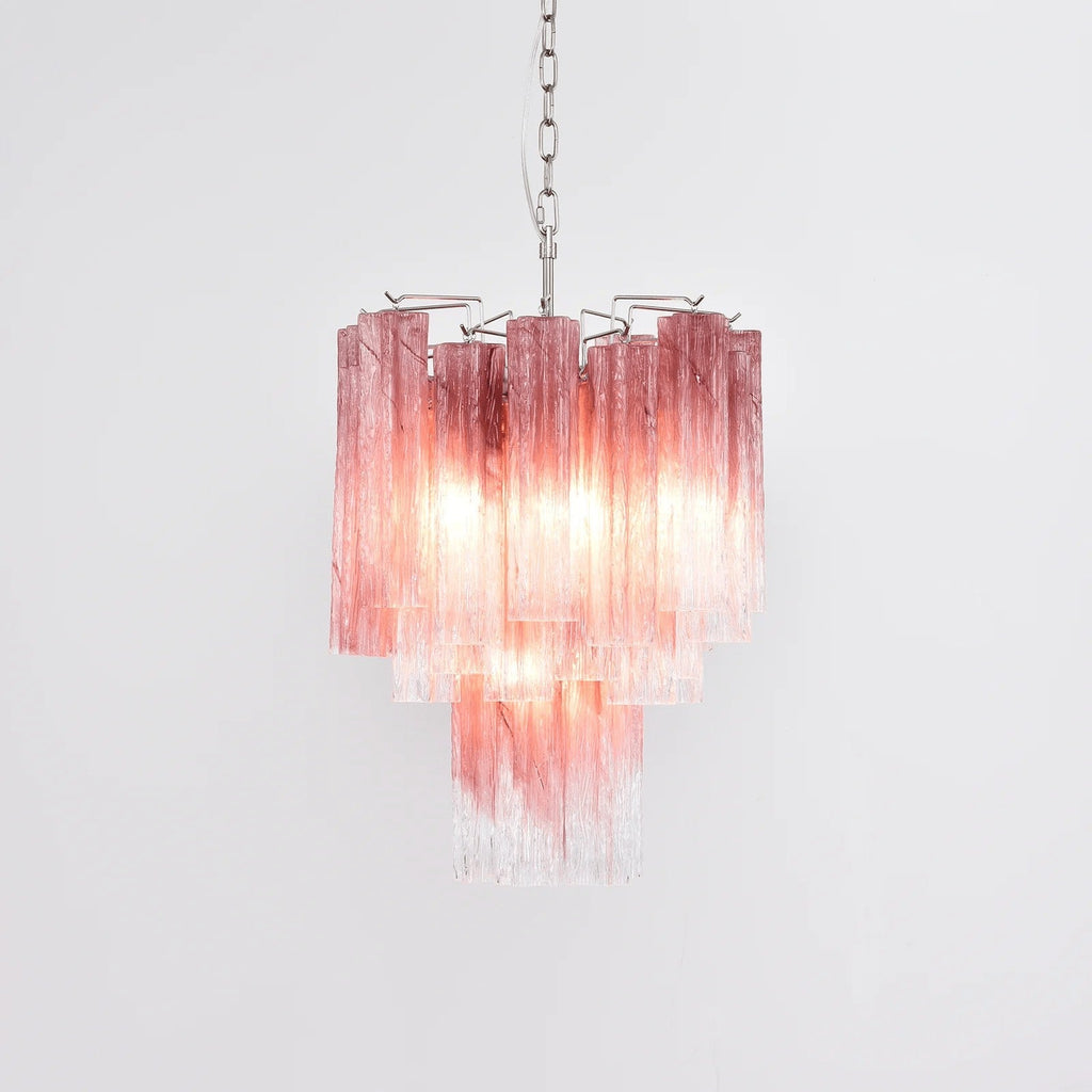 Rosata Murano Pink Glass Chandelier