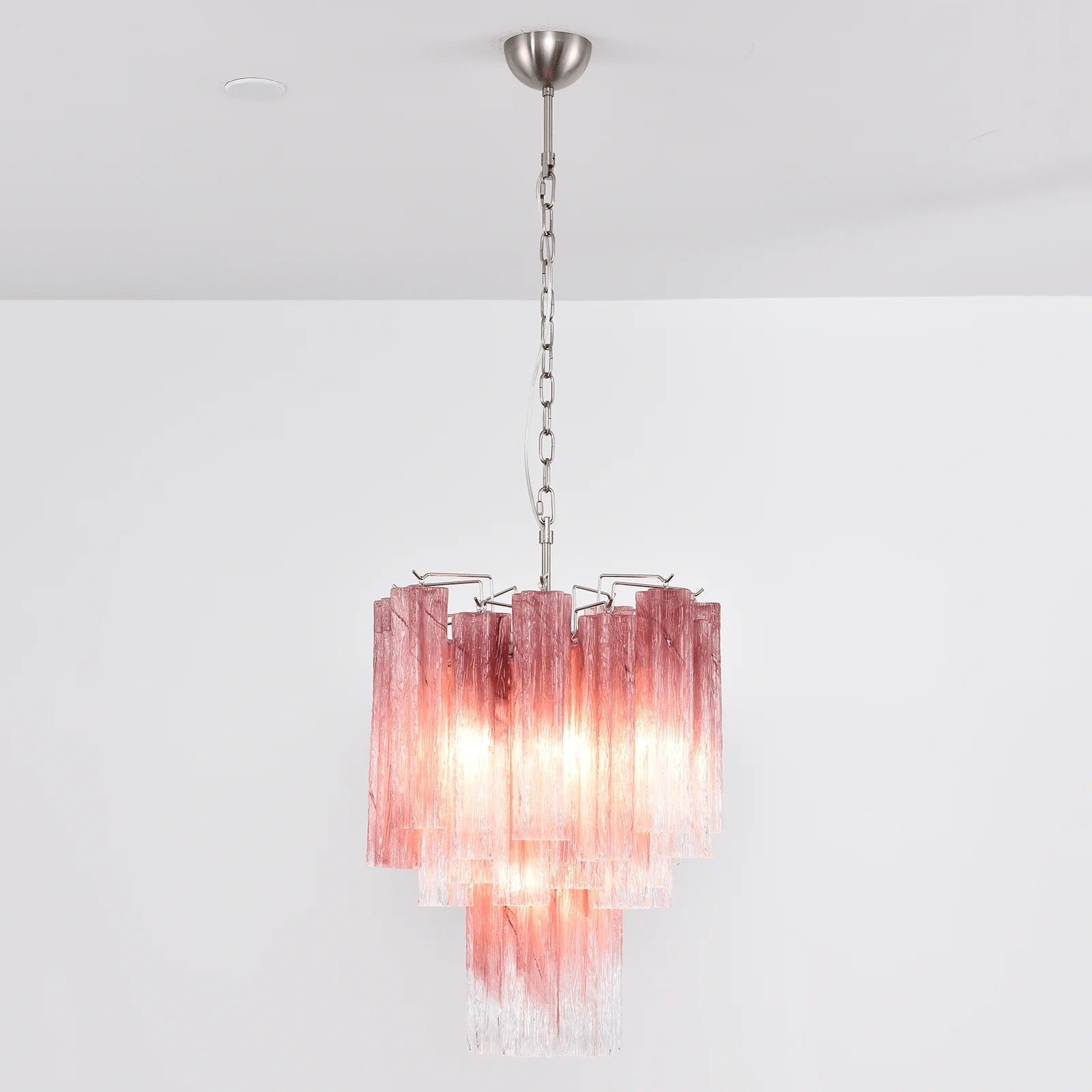 Rosata Murano Pink Glass Chandelier
