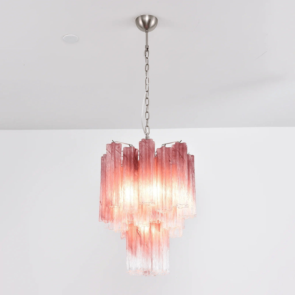 Rosata Murano Pink Glass Chandelier