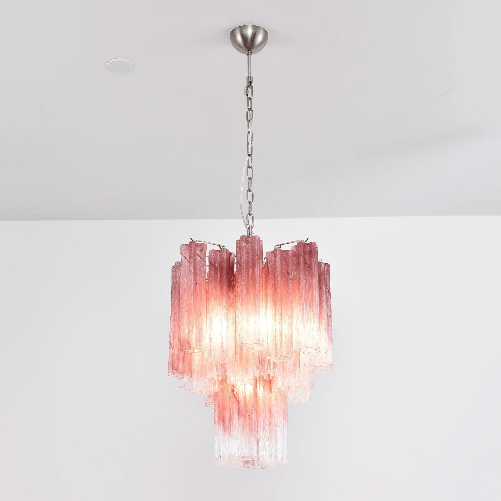 Rosata Murano Pink Glass Chandelier