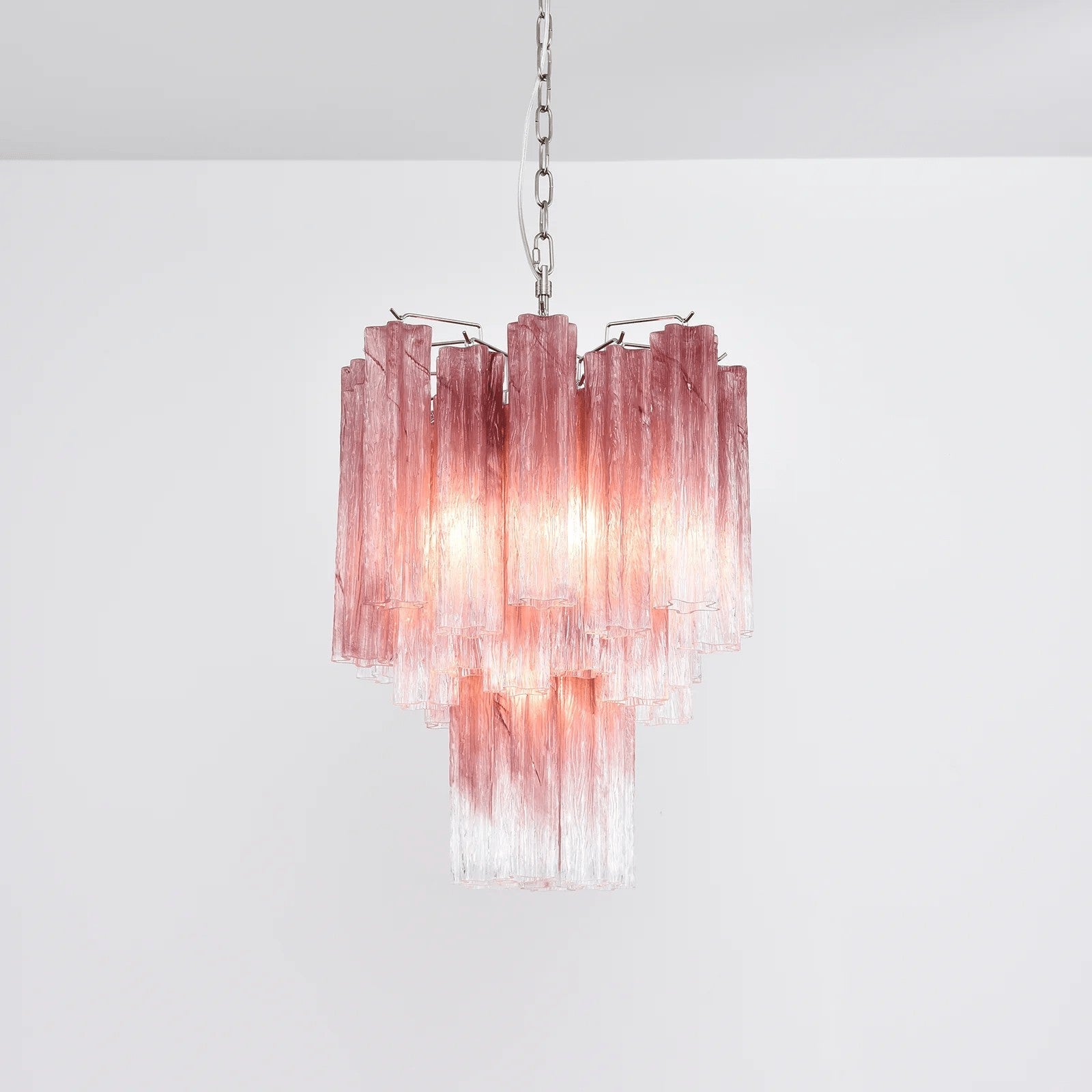 Rosata Murano Pink Glass Chandelier