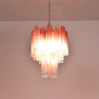 Rosata Murano Pink Glass Chandelier