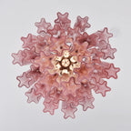 Rosata Murano Pink Glass Chandelier