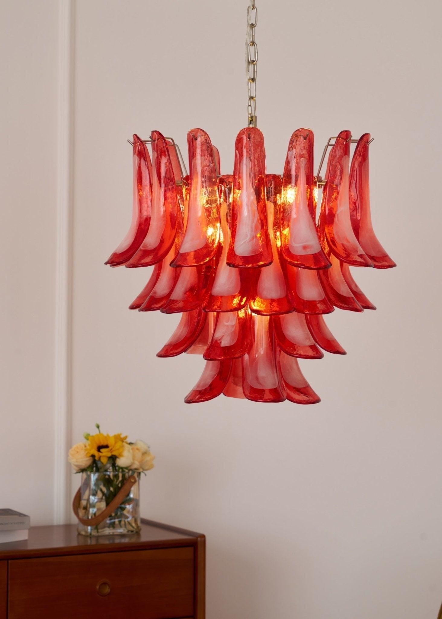 Rosavento Murano Petal Chandelier