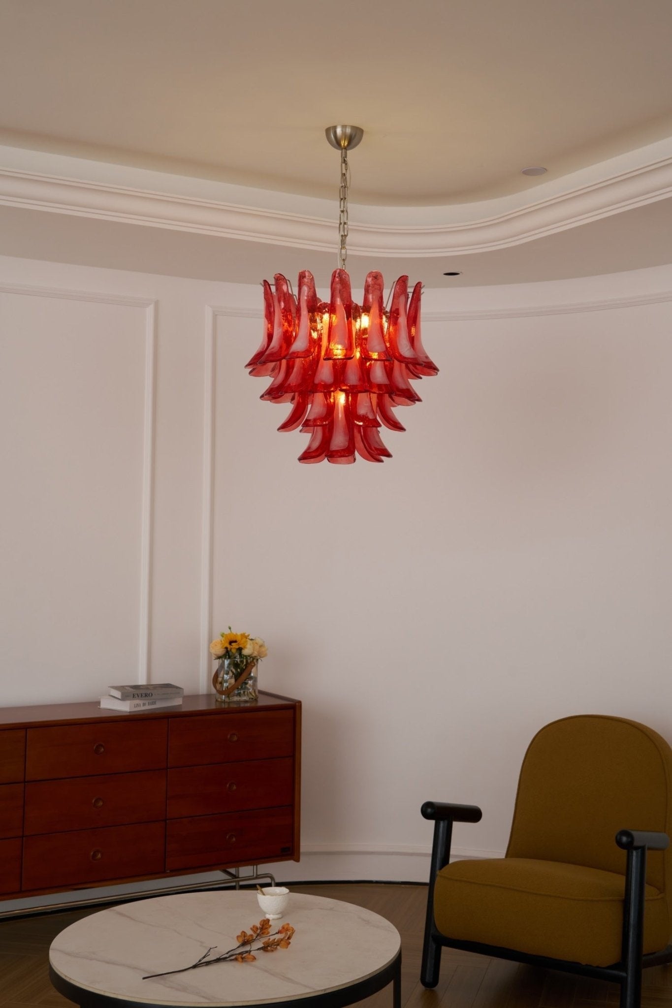 Rosavento Murano Petal Chandelier