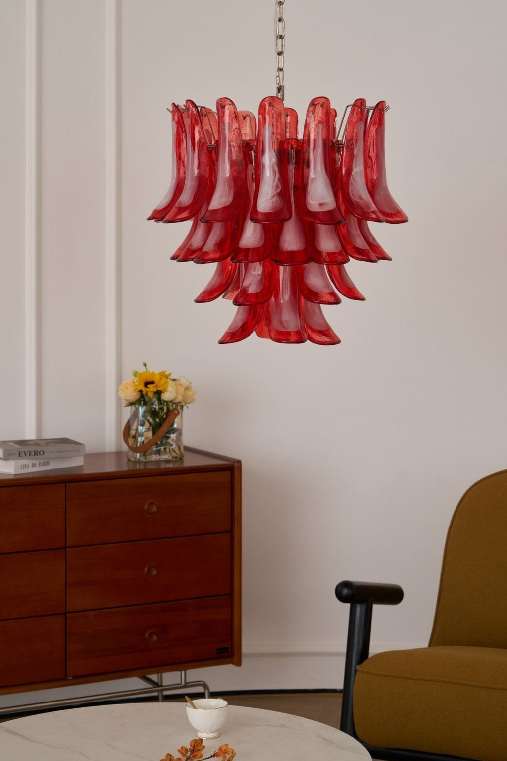 Rosavento Murano Petal Chandelier