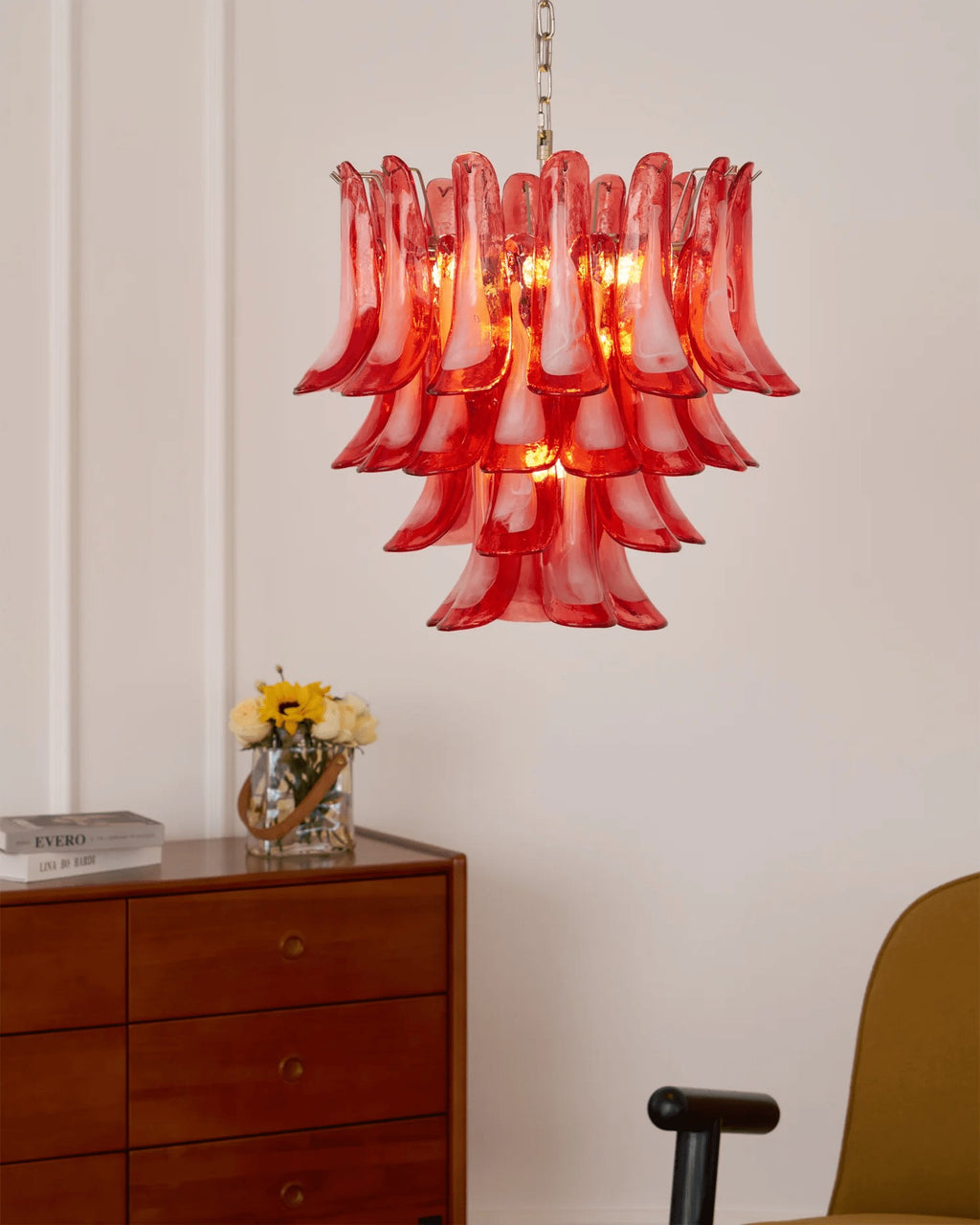 Rosavento Murano Petal Chandelier