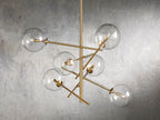 Roselyn Glass Globe Branch Chandelier