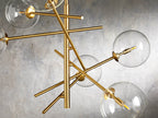 Roselyn Glass Globe Branch Chandelier