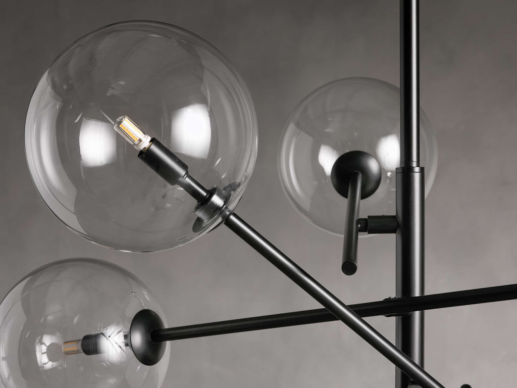 Roselyn Glass Globe Branch Chandelier