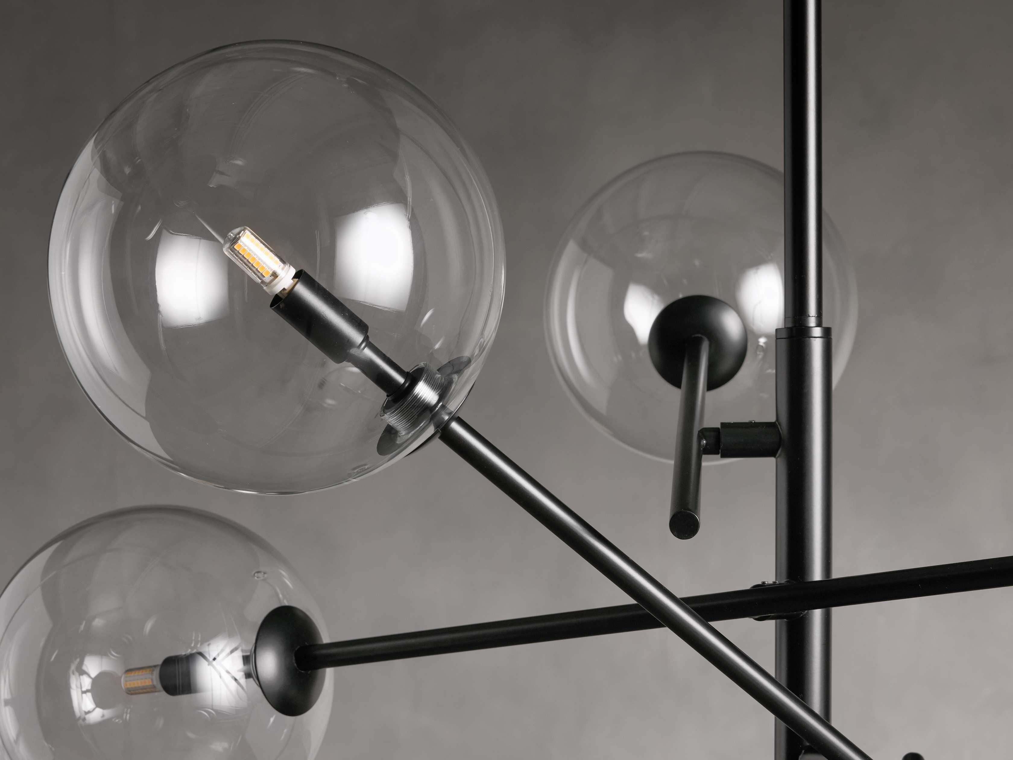 Roselyn Glass Globe Branch Chandelier