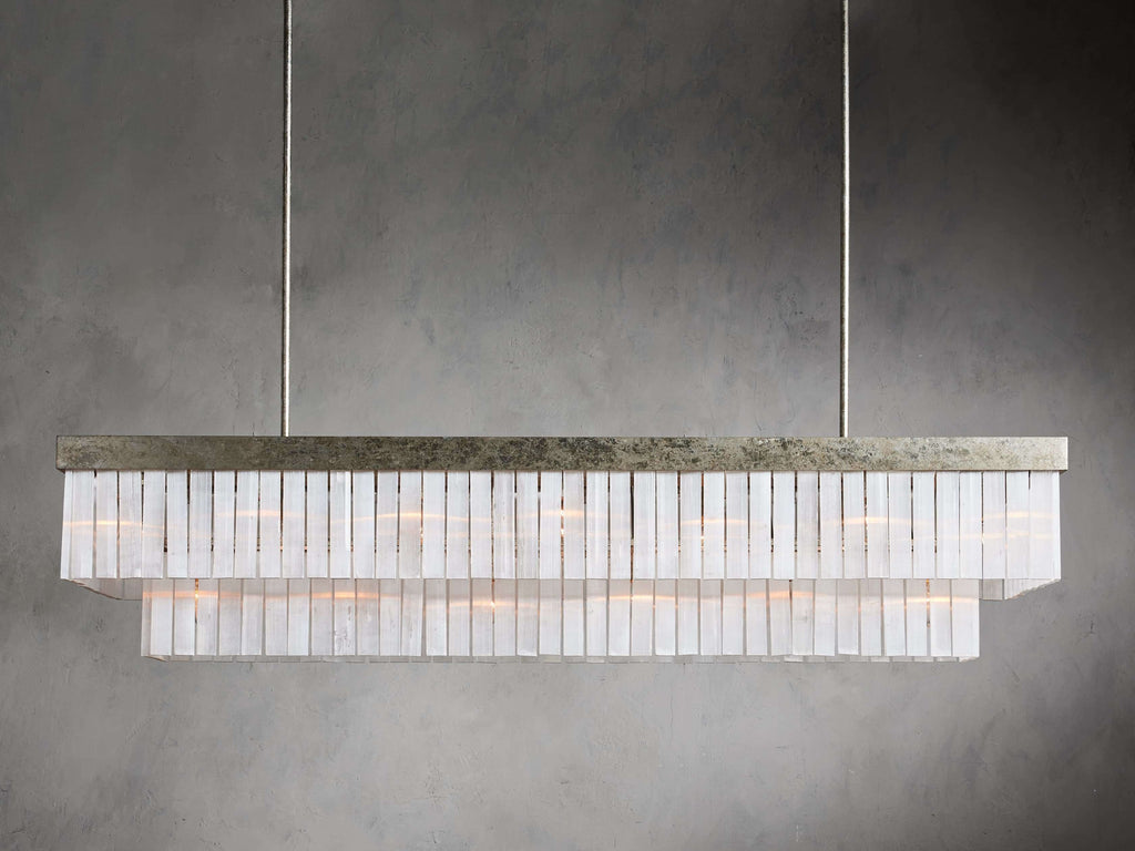 Selene Crystal Bar Rectangular Chandelier