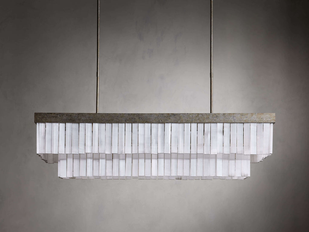 Selene Crystal Bar Rectangular Chandelier