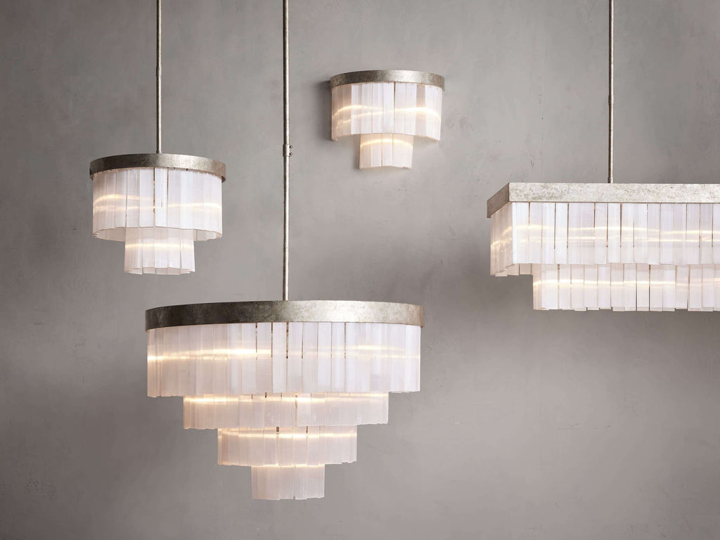 Selene Crystal Bar Rectangular Chandelier
