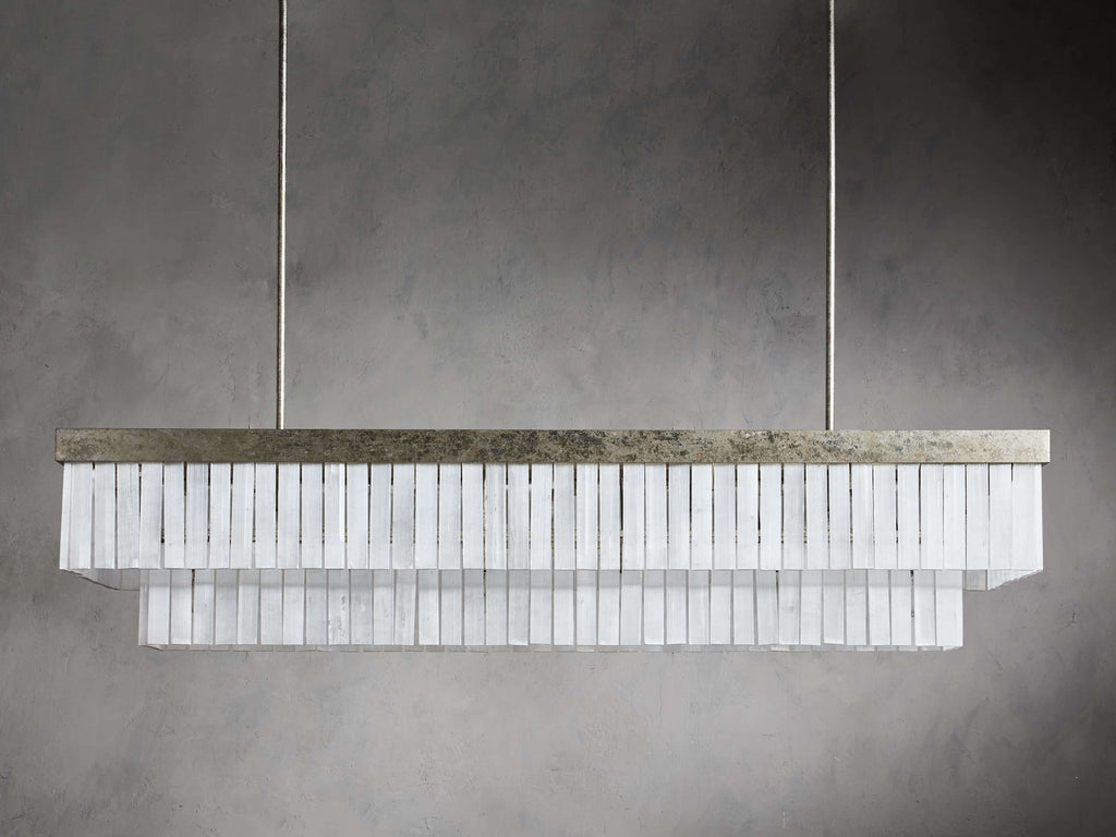 Selene Crystal Bar Rectangular Chandelier