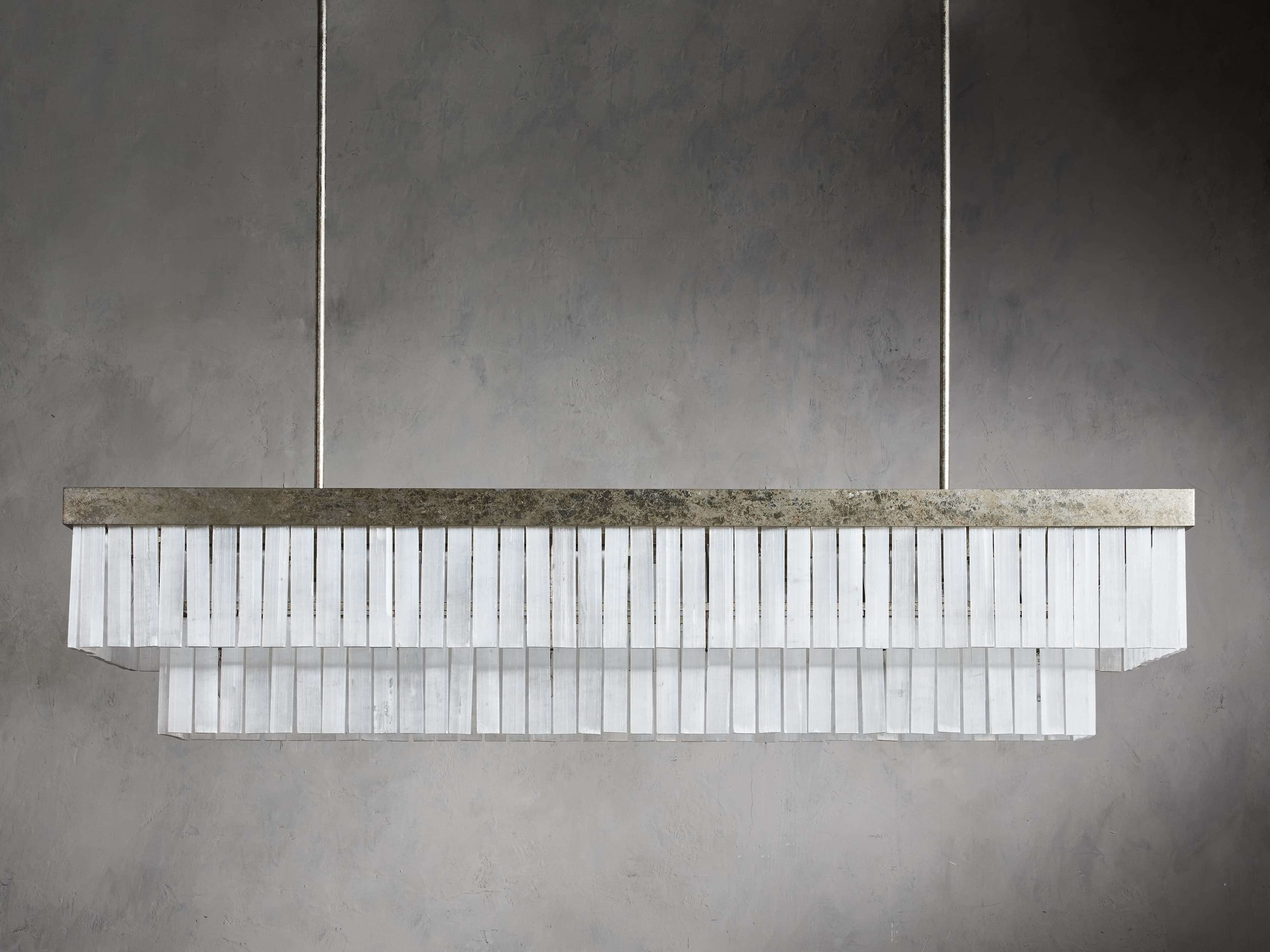 Selene Crystal Bar Rectangular Chandelier