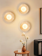 Selvara Travertine Globe Wall Sconce