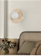 Selvara Travertine Globe Wall Sconce