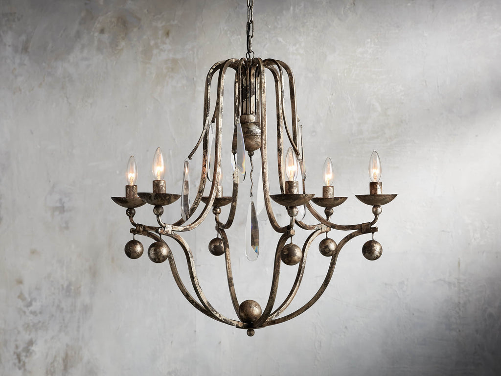 Seraphine Crystal Teardrop Chandelier