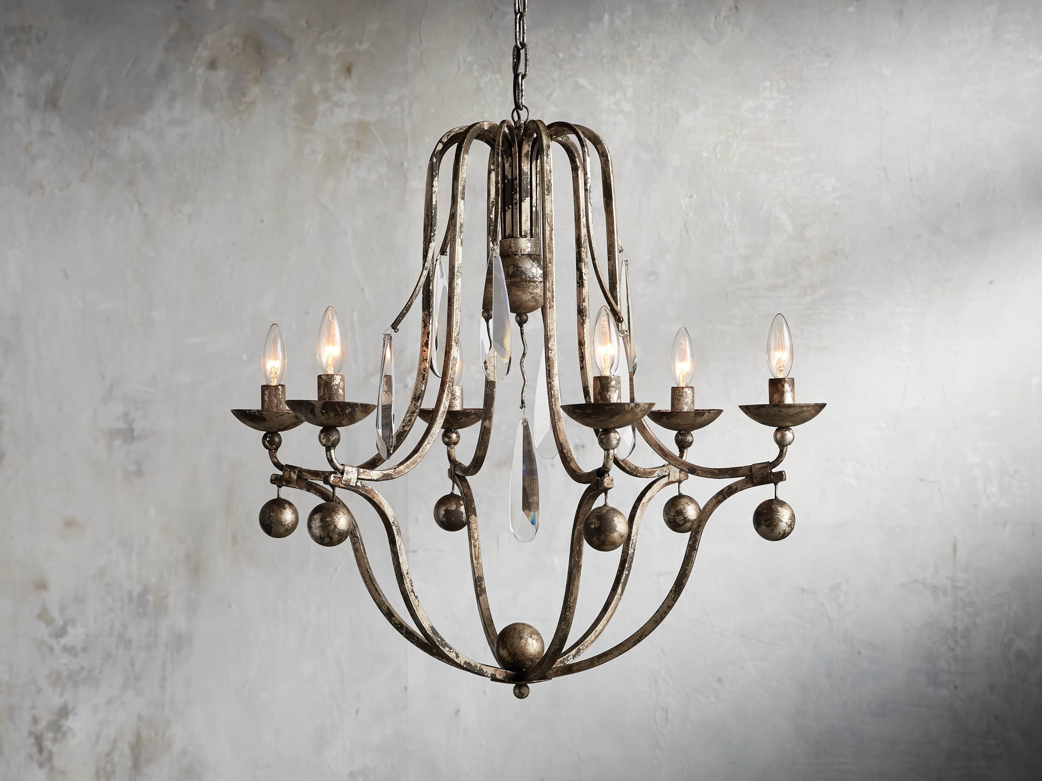 Seraphine Crystal Teardrop Chandelier