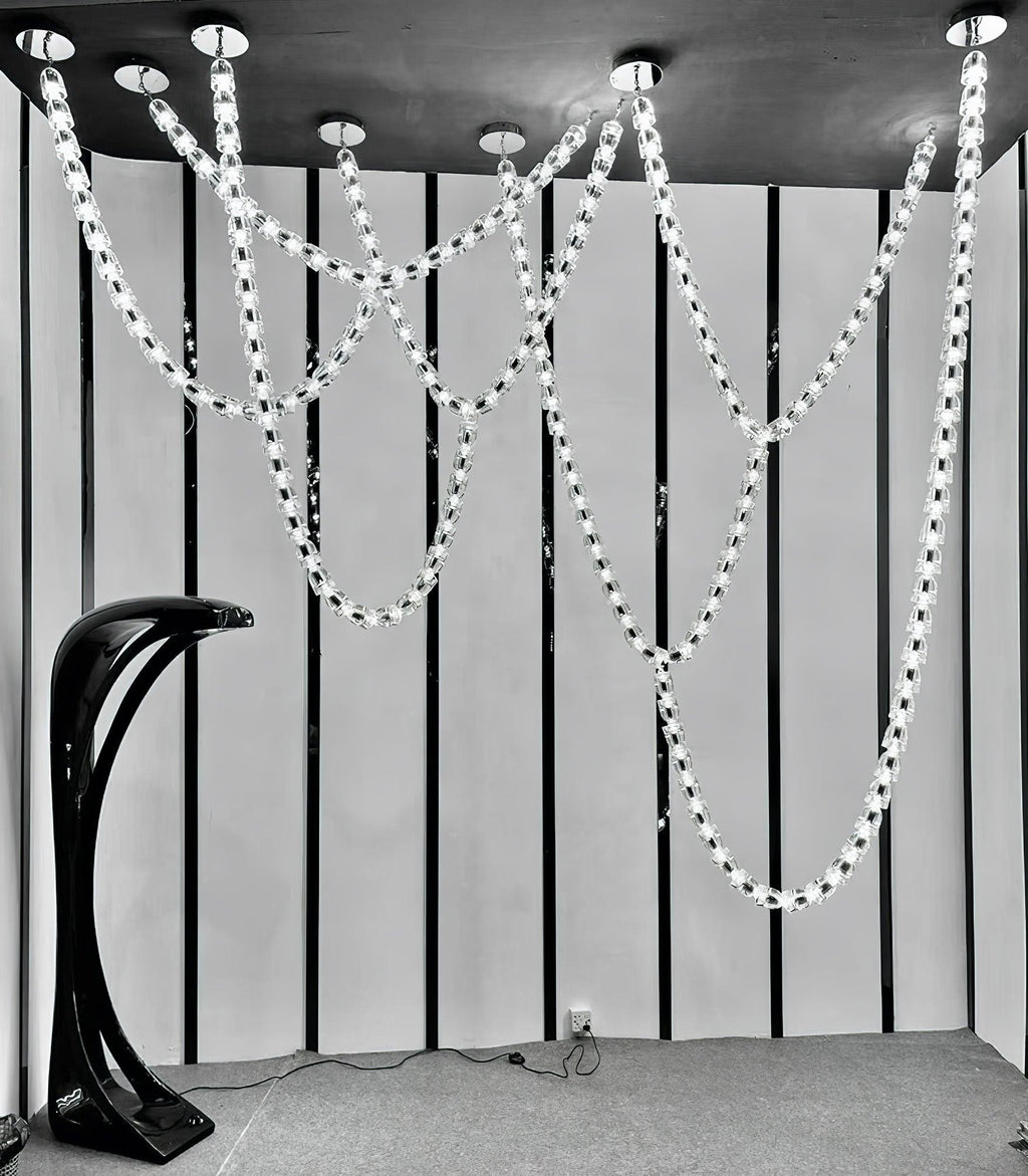 Serpentina Crystal Ribbon Chandelier