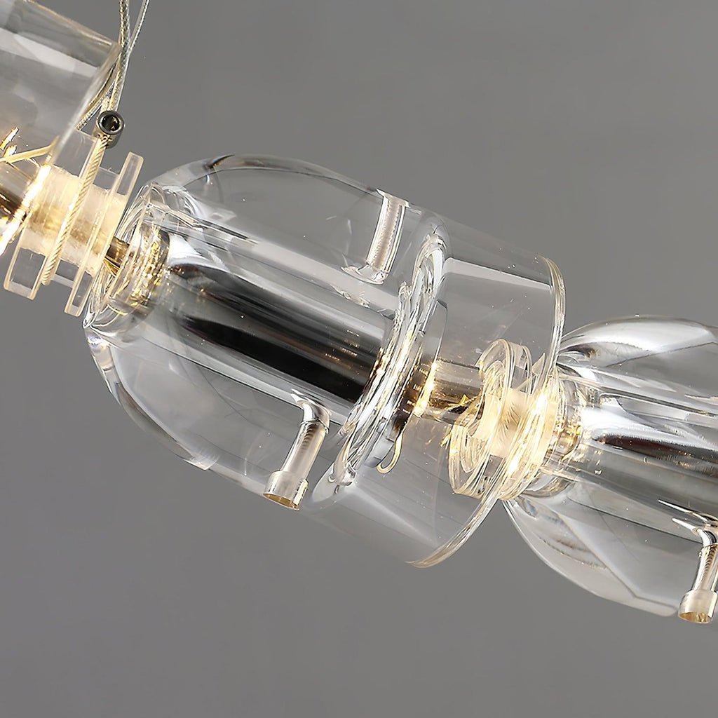 Serpentina Crystal Ribbon Chandelier