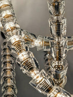 Serpentina Crystal Ribbon Chandelier