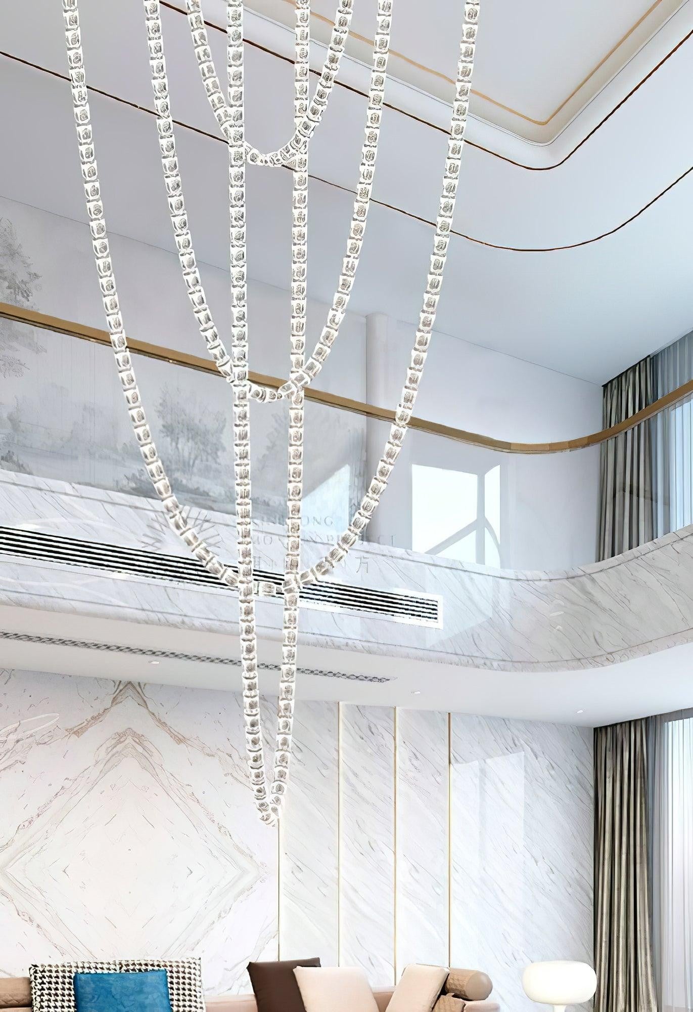 Serpentina Crystal Ribbon Chandelier