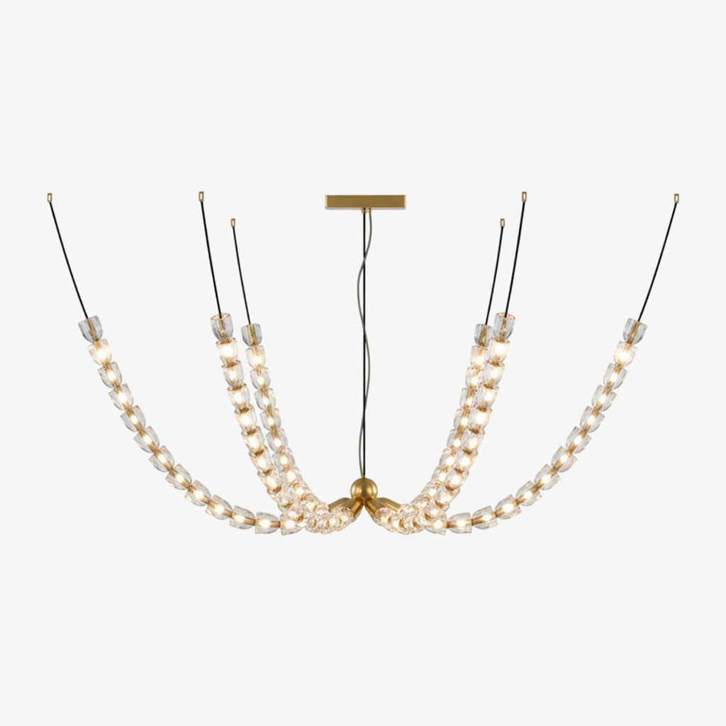 Serpentina Crystal Ribbon Chandelier