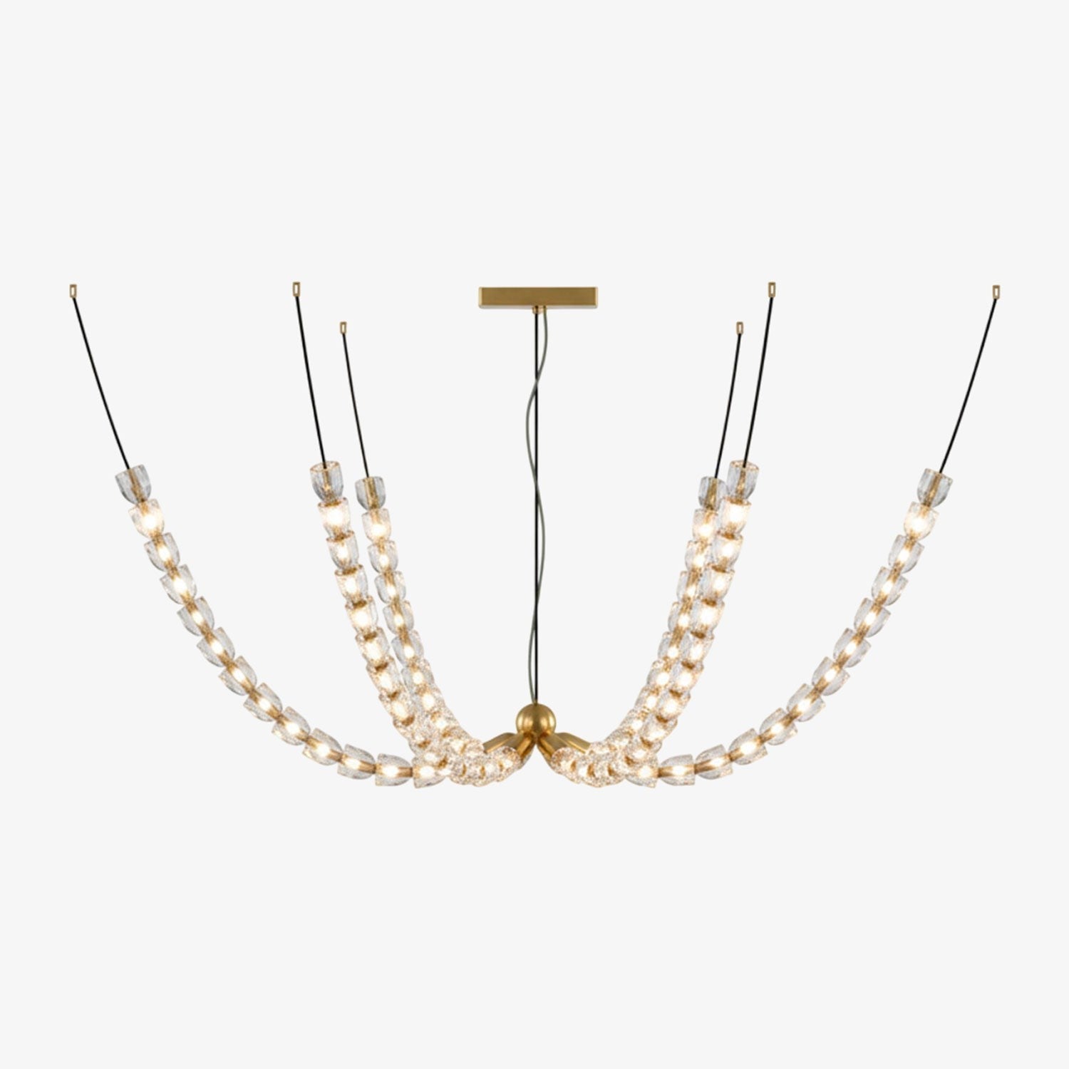 Serpentina Crystal Ribbon Chandelier