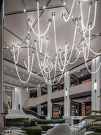 Serpentina Crystal Ribbon Chandelier