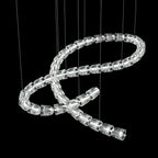 Serpentina Crystal Ribbon Chandelier