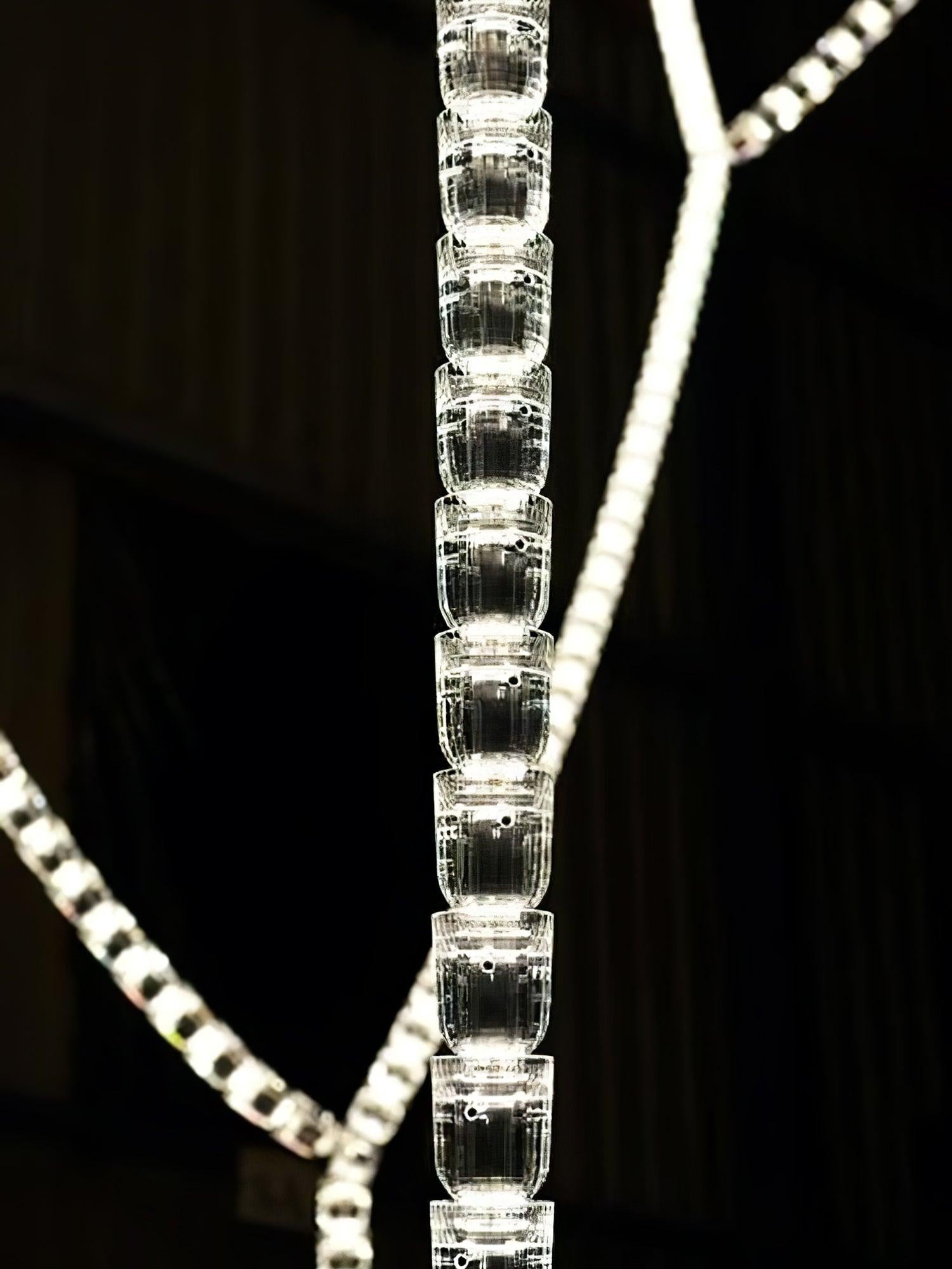 Serpentina Crystal Ribbon Chandelier
