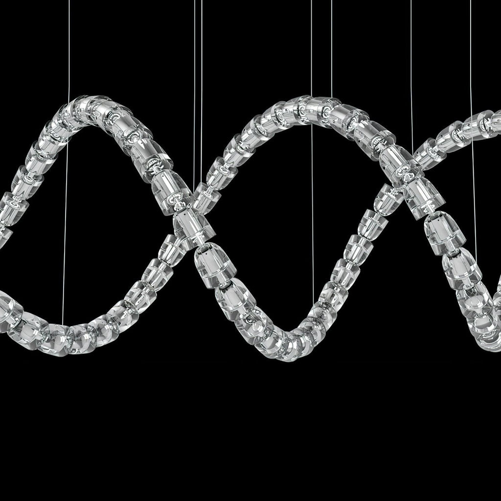 Serpentina Crystal Ribbon Chandelier