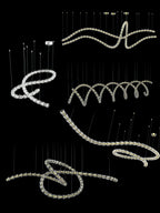 Serpentina Crystal Ribbon Chandelier