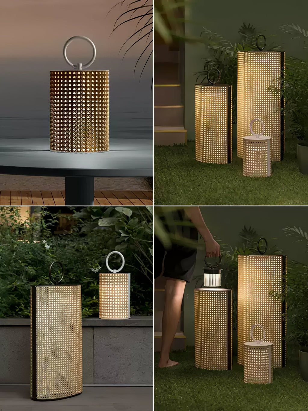 Solara Woven Solar Garden Lantern