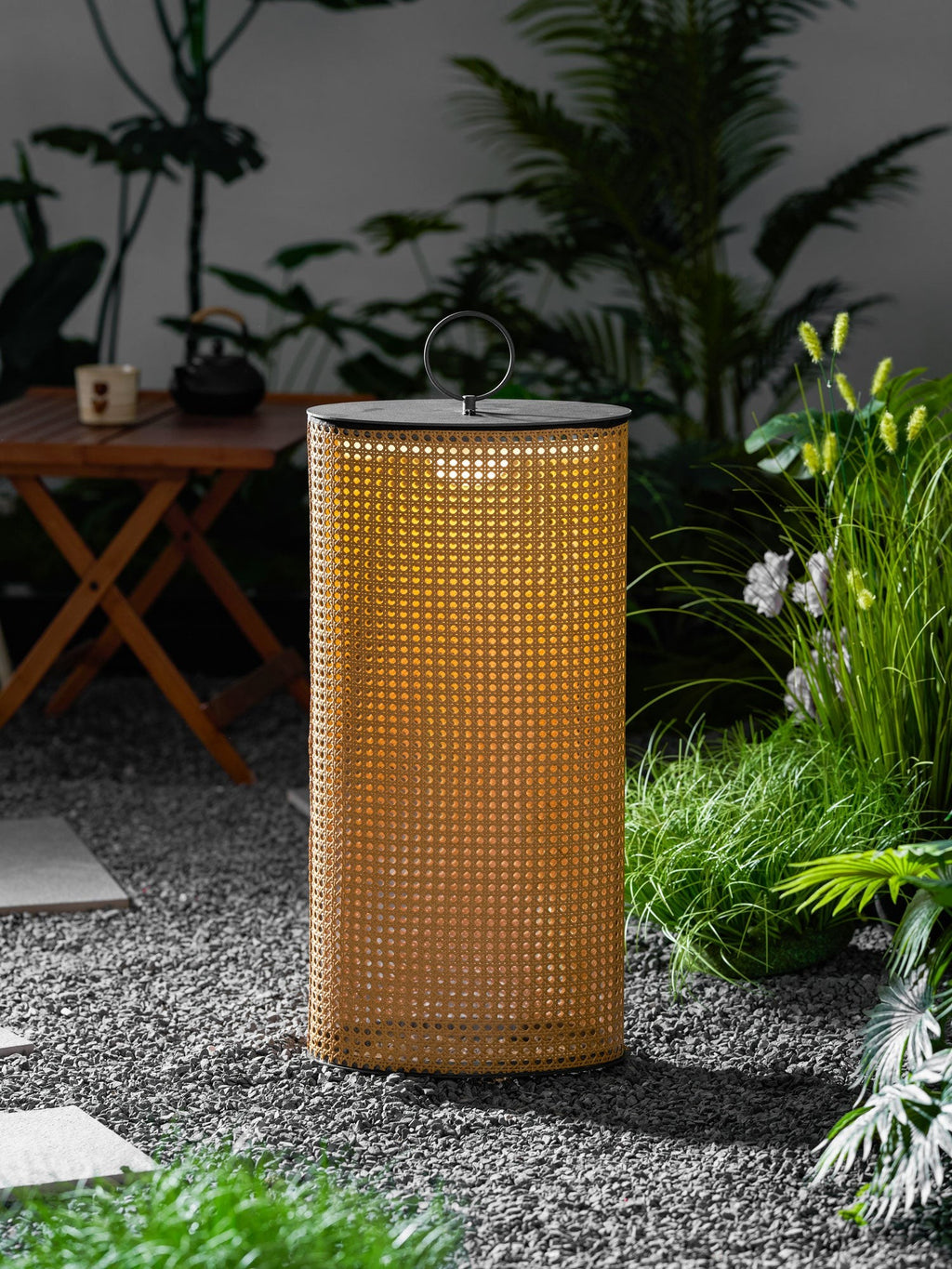 Solara Woven Solar Garden Lantern