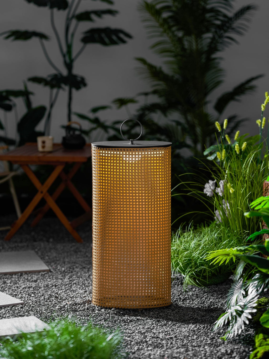 Solara Woven Solar Garden Lantern