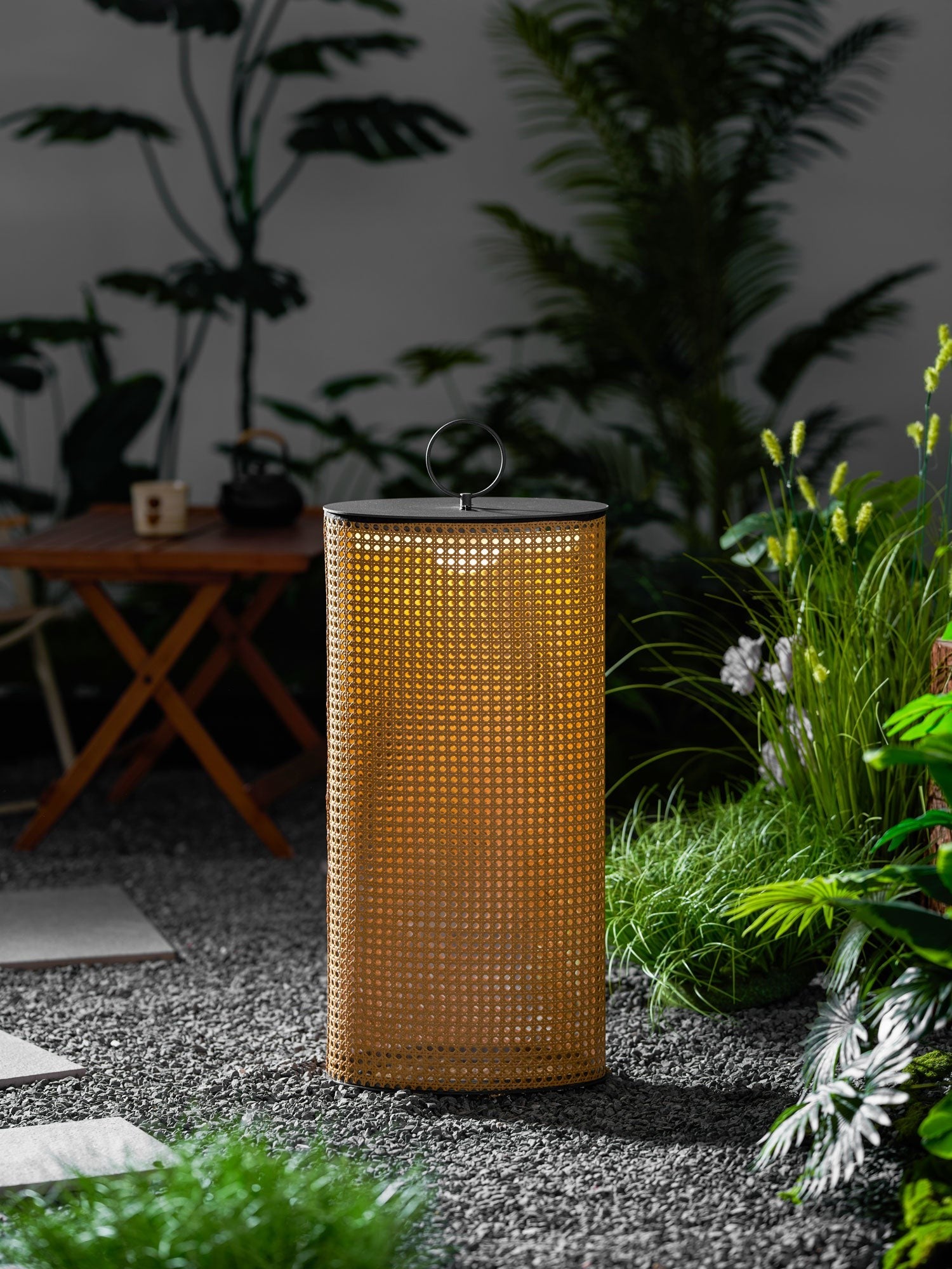 Solara Woven Solar Garden Lantern