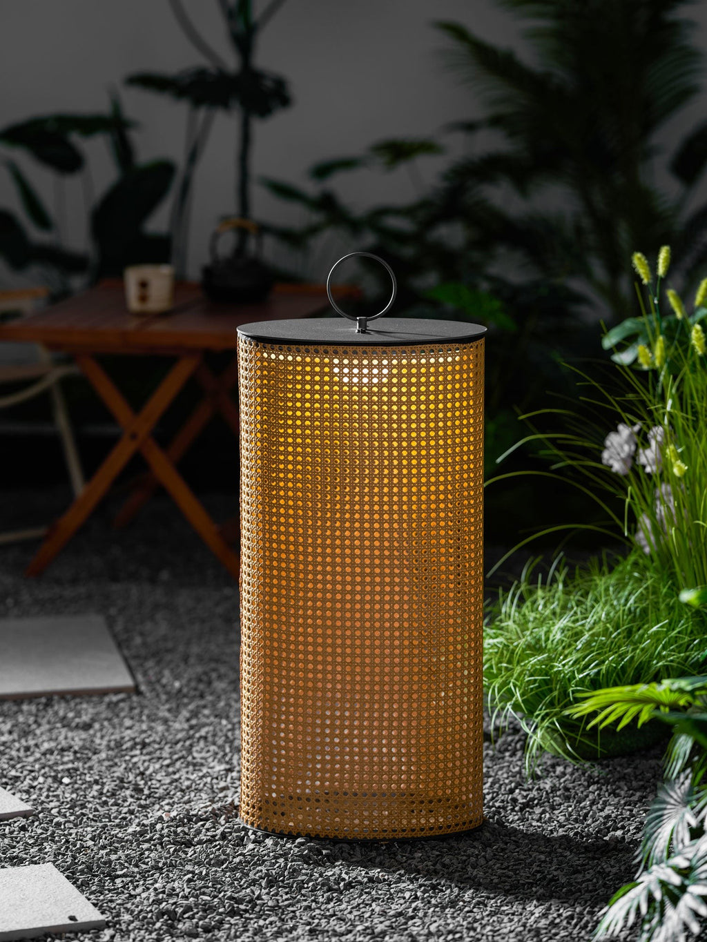 Solara Woven Solar Garden Lantern