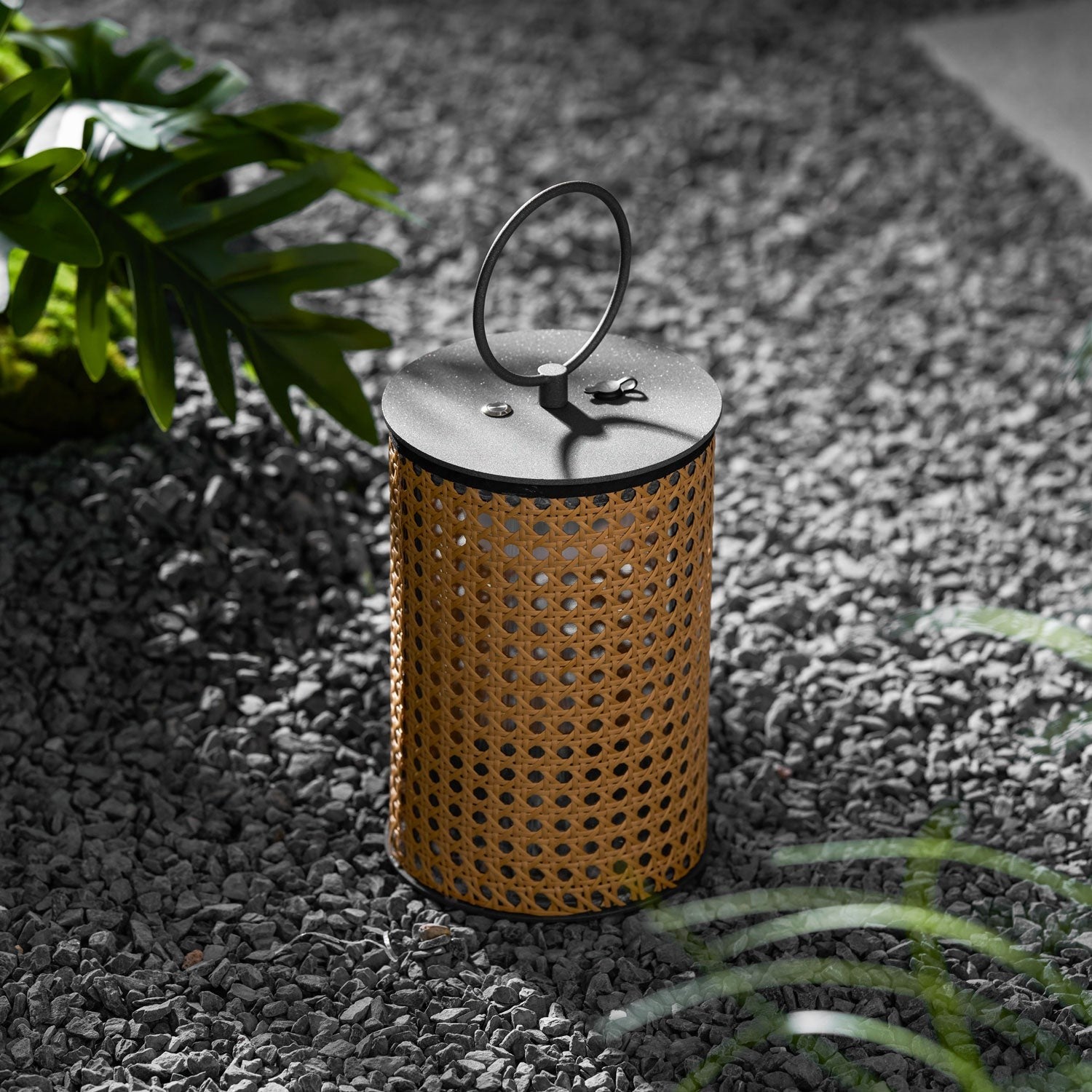 Solara Woven Solar Garden Lantern