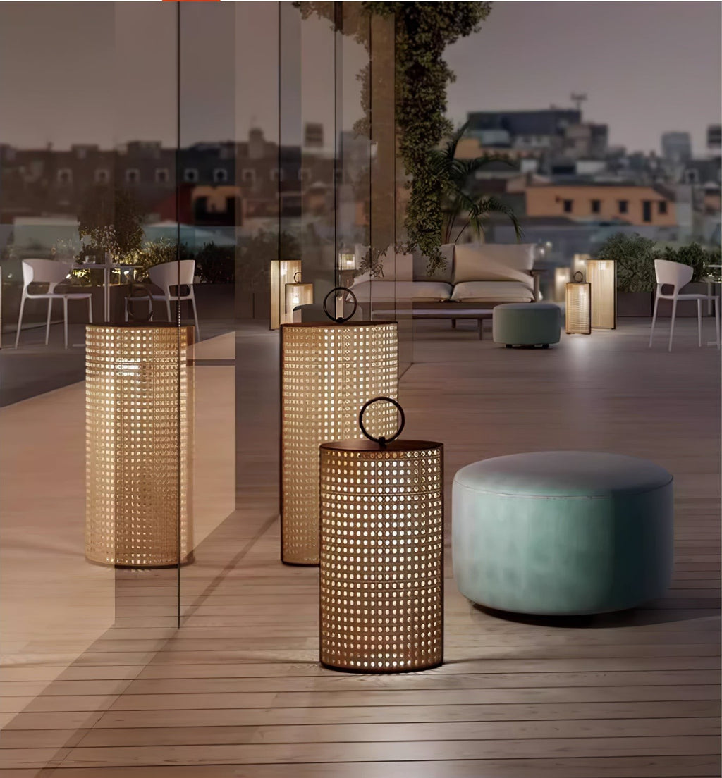 Solara Woven Solar Garden Lantern