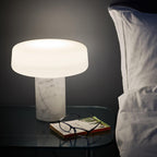 Solid Marble Cylinder Table Lamp