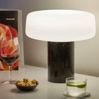 Solid Marble Cylinder Table Lamp