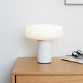 Solid Marble Cylinder Table Lamp